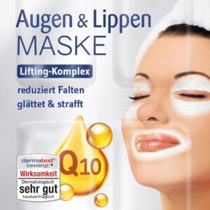 Schaebens Augen & Lippen Maske reduziert Falten, glättet und strafft mit Jojobaöl, Q10 und Panthenol für alle Hauttypen