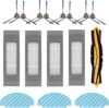 Wischtüch Bürste Filter Zubehör Ersatzteile Set für Ecovacs DEEBOT N8 Pro N8 Pro+ N10 Plus Staubsauger Roboter (16 Stück)