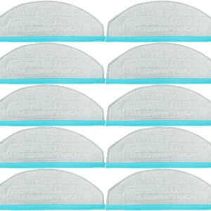 PLCPDM 10 x Wischpads aus Mikrofaser für YeediCC Ersatzroboter, waschbare Wischlappen, Ersatz