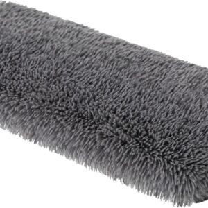Katzen Fensterliege Fensterbank rutschfest – Katzenbett Fensterbank – Weich & Kuschelig – Fensterliege für Katzen Selbstheizende Katzendecke – Waschbarer Bezug – 60×20 cm – Grau langes Fell