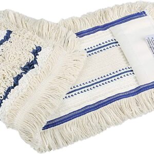 Baumwoll Wischmop 40 cm mit Mikrofaser Ersatz für Mop Klapphalter – Wischmoppbezug , für Versiegelung Reinigung von Bodenbeläge wie Laminat, Dielen, Fliesen Feudel, Bodenwischer Ersatzbezug (1)