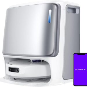 NARWAL Freo Z Ultra Saugroboter, Doppel-KI-Chips, Doppel-KI-Ausweichen KI-adaptivem Heißwasserwaschen von Mopps und Trocknen, 12.000 Pa Saugkraft, Zero Tangling Bürste 2.0, Intelligente APP-Steuerung