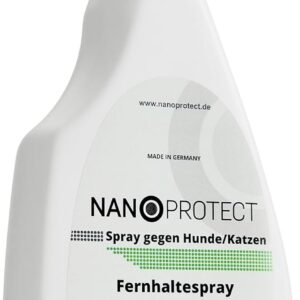 Nanoprotect Spray gegen Hunde/Katzen | 0,5 L Abwehrspray | Schnell- und Langzeiteffekt mit natürlichen Inhaltstoffen | Fernhaltespray gegen urinieren, kratzen und ankauen