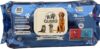 Quibropets Feuchttücher mit Talkum für die Pfotenhygiene von Hunden und Katzen, gründliche und effektive Reinigung in einem Schritt, Pfotenreiniger für Haustiere, 80 Stück