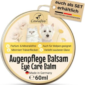 Canifee – Tränenflecken Balsam für Hunde und Katzen 60ml, Augenpflegebalsam zur Vermeidung von Tränenflecken nach der Tränenfleckentfernung
