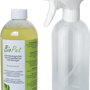 Biolopur | Geruchsneutralisierer | Geruchsentferner | Spray | Reinigungsmittel Urin, Haustier etc. 500ml Konzentrat ergibt 5L Fertiglösung