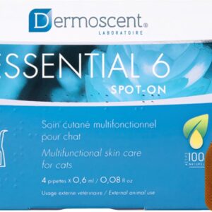 Essential 6 Spot-On | Innovatives Hautpflegeprodukt für Katzen | Hält die Haut feucht, das Fell glänzend, kontrolliert den Haarausfall, reduziert Gerüche und schützt mit natürlichen Inhaltsstoffen