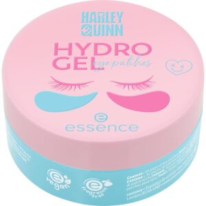 essence Harley Quinn HYDRO GEL eye patches 30 Pairs, Augenpflege, Pink, feuchtigkeitsspendend, pflegend, entspannend, erfrischend, vegan, ölfrei, ohne Parfüm, ohne Alkohol, 1er Pack (30pair)