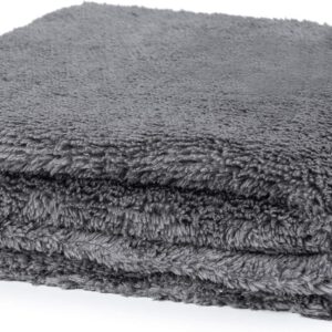 Carbigo® 2X Profi Mikrofasertücher Autopflege – ohne Rand & lackschonend Dank weicher Mikrofaser – Ideales Auto Trockentuch zur Reinigung von Auto & Motorrad – 400 GSM Microfasertuch 40x40cm