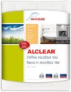 ALCLEAR Microfasertuch Star Spezialtuch, entfernt Kalkränder ohne Chemie, 40×45 cm weiss, feinste Tuchstruktur