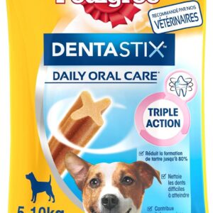 Pedigree Dentastix Daily Oral Care Kaustäbchen für kleine Hunde, für eine gute Mundhygiene, 10 Packungen mit 7 Stäbchen