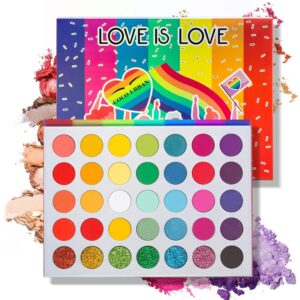 Beteligir Hochpigmentierte Augen-Make-up-Palette, mattschimmernde metallische Lidschatten-Palette, langlebige, mischbare natürliche Farben, Make-up-Lidschatten-Kosmetik-Geschenkset (35Colors)