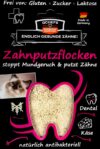 QCHEFS ZAHNPUTZFLOCKEN Katze Zahnpflege zum Lecken von Schleckmatte mit Nassfutter, Lachsöl, Katzenmilch, Malz Paste, Katzenfutter oder Leckerli | Katzenzubehör bei Katzen Mundgeruch Beschäftigung