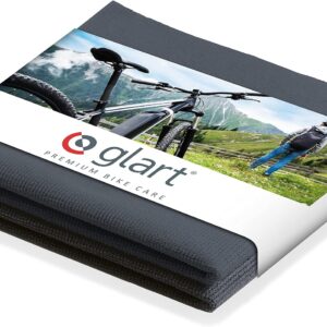 Glart 42AAF 2er Set Mikrofasertücher ANTHRAZIT für die Fahrradpflege, 40×40 cm, FAHRRAD Microfasertücher weich, saugstark; kratzerfreie, fusselfreie Fahrradpflege, Poliertücher