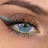 Kontaktlinsen farbig ‚Malaga Blue‘ ohne Stärke farbige blaue Monatslinsen weiche Linsen soft Hydrogel 2 Stück Farblinsen + Linsenbehälter 0.0 Dioptrien natürliche Farben Serie