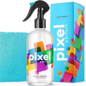 Pixel Natural XL Bildschirmreiniger-Spray für TV, Laptops, Computer, Monitore, Handys, Reinigungsset – 500 ml