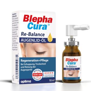 BlephaCura Re-Balance Augenlid-Öl 10 ml mit Auszügen von Aloe Vera, Zur sanften Pflege trockener und gereizter Haut am Augenlid, Pflege für die Augen