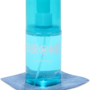 Duronic SCK101 200ml Reinigungsset mit Mikrofasertuch – Ideal für die Reinigung von Computer-Bildschirmen, PCs, Fernsehern, TFT LCD OLED Plasma, Tablet, Telefon
