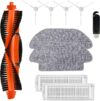 10 Stücke Ersatzteile für Xiaomi Mi Robot Vacuum XMSTJQR2S/Mop 2S/STYJ02YM, Xiaomi Saugroboter Ersatzteile Set Enthält, 4 Filter, 1 Hauptbürsten, 4 Seitenbürste, 2 Wischtücher und 1 Reinigungsbürste