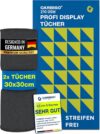 Carbigo® 210 GSM Profi Mikrofasertuch – Streifenfreie Reinigung, Brillen, Bildschirmen – Fusselfreies & weiches Microfasertuch – Innovatives Poliertuch Display 30x30cm (2x)