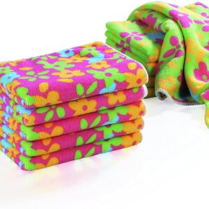 TV Unser Original Clean Maxx Mikrofaser-Reinigungstücher, grün/pink, 1er Pack (1 x 10 Stück)