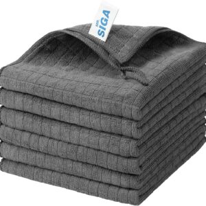 MR.SIGA Mikrofaser Reinigungstuch, Lappen, Putztücher Fenster Tücher Mikrofasertücher Geschirrtücher,6er-Pack, Größe: 35 x 40 cm