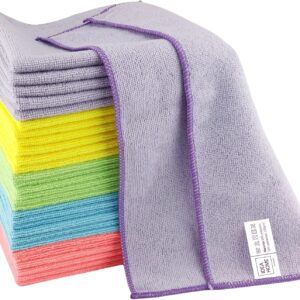 Leviatan 30 Stück Mikrofasertücher Putzlappen Staubtücher Reinigungstücher Putztücher | mehrfarbig | Allzwecktücher 30x30cm