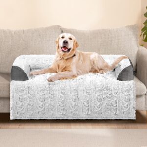 blunique Hundebett für Sofa Hundedecke Sofaschutz Hund Waschbar rutschfest Wasserdicht Mittelgroße Hunde, Grau L
