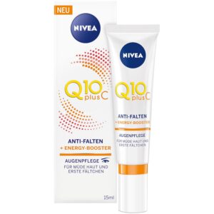 NIVEA Anti-Falten Augenpflege, Q10plusC Energy-Booster, 15 ml