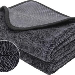 Jostift 2 Stück Shiny Bath XXL Trockentuch,Trockentuch 40x60cm,Duschkabinen Tuch zum Wasser Abziehen in Dusche und Bad,Mikrofasertuch mit gedrehtem Flor