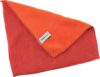 Kochblume 1-3-5-10er Set | Microfasertuch Putztuch 30 x 30cm, Aufnahmefähigeit bis ca. 300 ml | (rot-orange, einzeln)