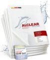 ALCLEAR 5er Set Ultra-Microfaser Fenstertücher Scheibentuch 40×45 cm weiß („Das Wundertuch“) Glastuch Kristalltuch Gläserpoliertuch Gläsertuch
