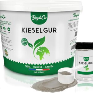 BeyEco® Kieselgur-Pulver für Nutztiere und Haustiere I mehr Hygiene, 100% graue Kieselgur für Hühnerstall Garten Wohnung, Hühner Katzen Hunde und mehr, ökologisch & extra effektiv (2.5, Kilogramm)
