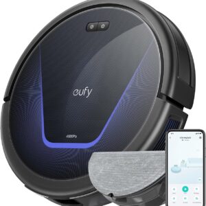 eufy G50 Hybrid Saugroboter mit Wischfunktion & 4.000Pa Starker Saugkraft, Dynamische Navigation, Pro-Entwirrkamm, Wischpad für Leichte Oberflächenreinigung, Ideal für Tierhaare & Hartböden