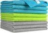AIDEA Microfasertücher Mikrofasertücher 8 Stück,Weich Putzlappen Mikrofaser Reinigungstücher Microfasertuch Lappen Putztücher Tücher Geschirrtücher Fusselfrei für Auto,Küche,Haus,30x40cm