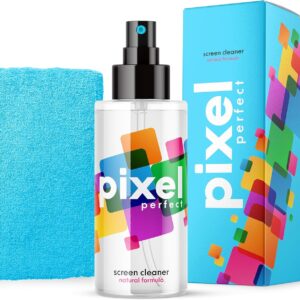 IT Dusters Pixel Bildschirmreiniger eingestellt mit hochwertigem Mikrofasertuch, für LED, LCD, TFT, Plasma, Retina Groß (120ml)