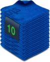stōbfix Mikrofasertücher [10 Stück] fusselfreier Putzlappen saugstark – Microfasertücher waschbar – Reinigungstücher- Staubtücher -Allzwecktücher (Blau)