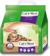 Cat’s Best Smart Pellets, 100 % pflanzliche Katzenstreu, innovative Klumpstreu für Katzen aus antihaftenden Aktiv-Holzfasern – stoppt das Heraustragen, 5 kg/ 10 l