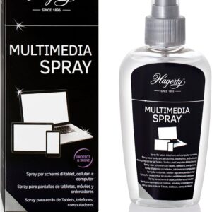Hagerty Multimedia Spray 125 ml I Effektiver Bildschirmreiniger für Smartphone Tablet PC Laptop I Antistatisches Reinigungsspray zur Reinigung und allgemeinen Displaypflege – hinterlässt keine Kratzer