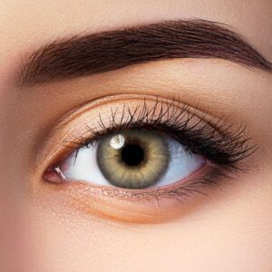 Aricona Farbige Kontaktlinsen mit Stärke, Grau, -1,75 Dioptrien, Brillante Augenfarbe & klare Sicht mit den natürlichen Farblinsen für Brillenträger mit Premium Hydrogel
