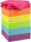 Orighty Mikrofaser-Reinigungstücher, 24 Pack, Hochsaugfähige Reinigungsmittel, Fusselfreie Tücher für Mehrfachverwendung, Leistungsstarke Reinigungstücher für Haus, Küche, Autopflege (12×12 Zoll)