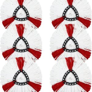 6 Stück Ersatzkopf für Vileda Wischmopp, für Vileda Turbo 2in1 Mop, Mikrofaser Wischmob Ersatzmop Moppköpfe für Vileda Mop und EasyWring&Clean Mopp, für Vileda Bodenwischer Ersatzbezug