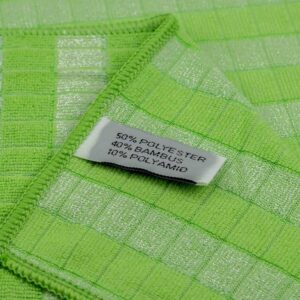 RESPEKT Mikrofaser Bamboo Geschirrtücher, Trockentücher, Putztücher und Reinigungstücher für den Haushalt, das Auto UVM. – 10tlg. Mikrofaser Geschirrtücher Set in orange und grün