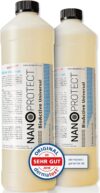 Nanoprotect BioActive Universal Geruchsneutralisierer | Biologischer Geruchsentferner und Textilerfrischer mit Wirkbeschleuniger | 2×1 Liter Konzentrat Refill Set