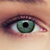 DESIGNLENSES, 2 Grüne Kontaktlinsen mit Stärke natürlich wirkende farbige Drei Monatslinsen + Gratis Behälter -3,75 „Natural Green“