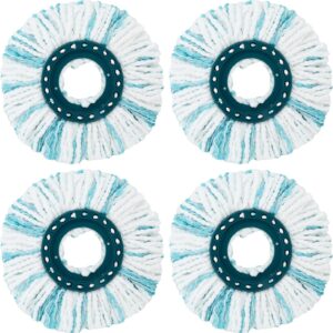 4 Stück Bodenwischer Ersatzbezug für Leifheit Clean Twist Disc Mop Micro, für Leifheit Bodenwischer Ersatzbezug/wischmopp leifheit, Faser-System für alle Bodenarten Geeignet, Effiziente Wasseraufnahme