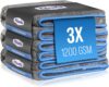 Filzada® 3X Lackschonendes Mikrofasertuch Auto Mit 1200 GSM – Unfassbare Saugkraft Und Fusselfrei Dank Extrem Weicher Mikrofaser – Auto Poliertücher Zur Professionellen Autopflege in 42x48cm (3)