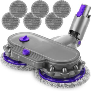 Wischaufsatz Für Dyson Elektrisch Für V7/V8/V10/V11/V15 Staubsauger Wischaufsatz Für Dyson, mit 8 Waschbaren Mops,Wassertanks Wischmop Zubehör Aufsätze