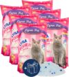 Lyra Pet® | 6 x 5 L = 30 L Lyra Power Silica Silikat Katzenstreu + Geschenk |100% Kieselgel | Keine Klumpenbildung | Neutralisiert den Geruch | Staubfrei & Unparfümiert | Hygienisch & Saugstark