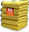 SNOMOZ® 5X Ultra-Absorber Microfasertuch Trockentuch für Auto und Motorrad ∣ 40 x 40 cm Vorteilspack ∣ 600gsm Saugleistung und Ultra weich
